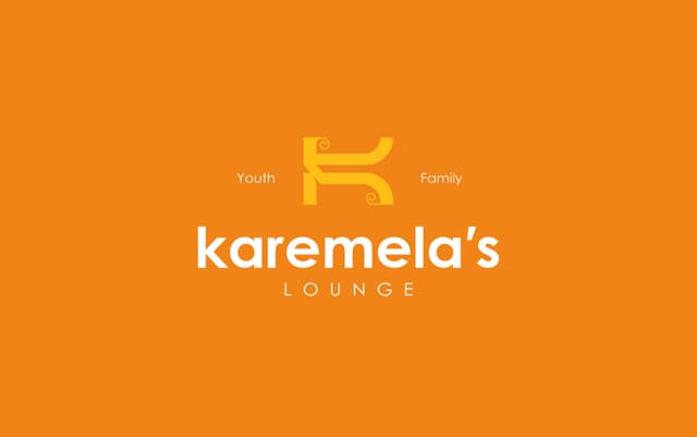 Karemela: Café & lounge with a caramel-warm bilingual identity, packaging and interior mood