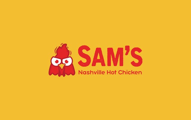Sam's Hot Chicken: Mascot-driven Nashville hot chicken brand with packaging and Google Ads
