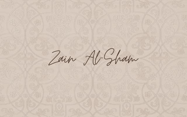 Zain Al-Sham: Damascene-inspired luxury restaurant with arabesque detail and Arabic calligraphy